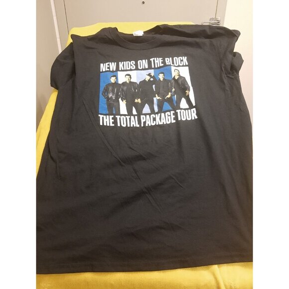 New Kids On The Block Total Package Tour Band XL Black T-Shirt Pop Rock Hip Hop - Picture 2 of 8